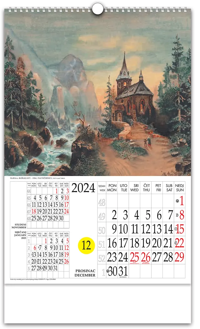 kalendar bojanka 2024